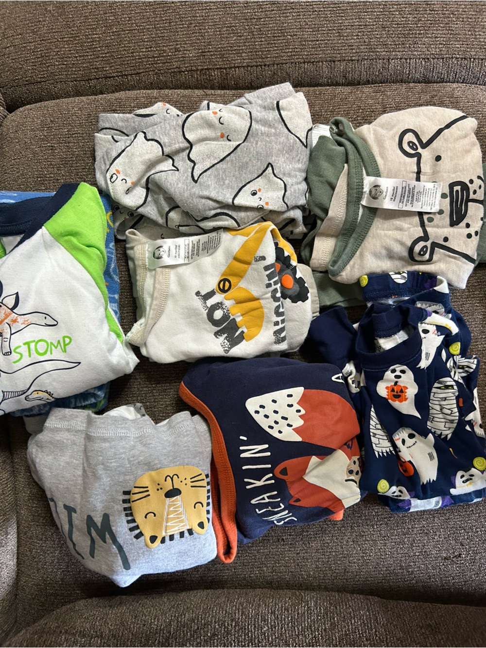 Baby Boy 18 Month 2 Piece Set Pajamas 7 Pairs